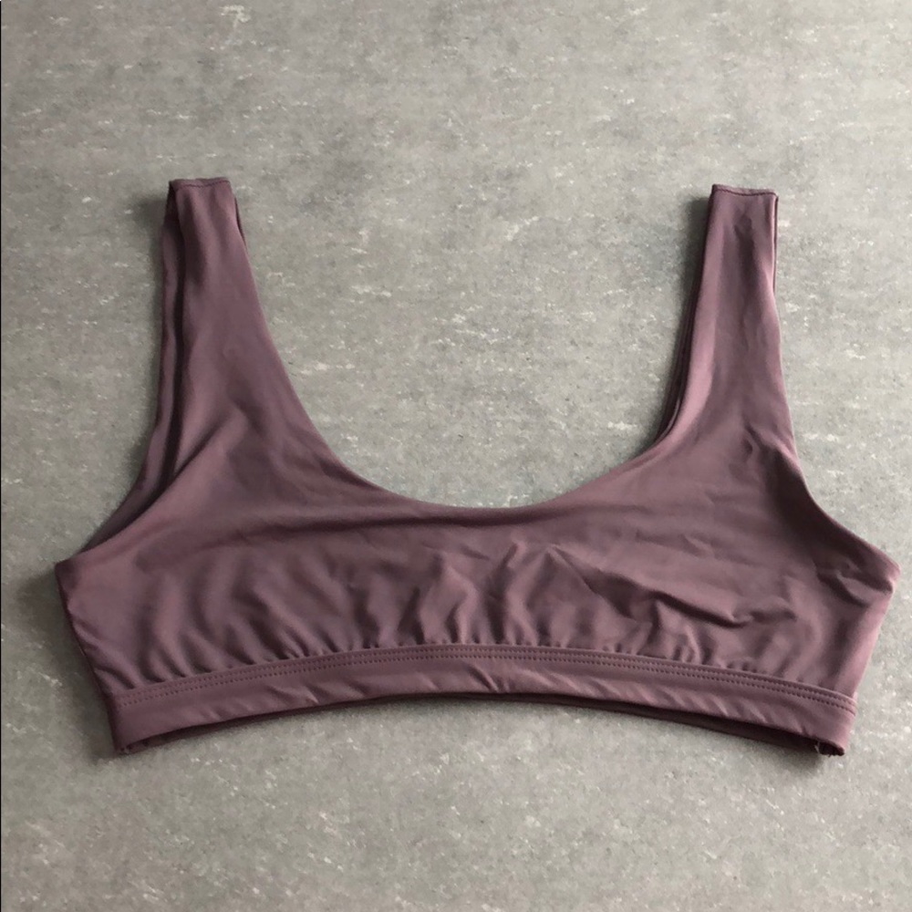 Mauve swimsuit top